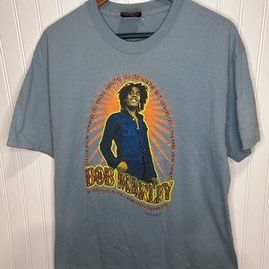 Zion Rootswear Vintage Retro 1990's Bob Marley T-shirt Mens Large